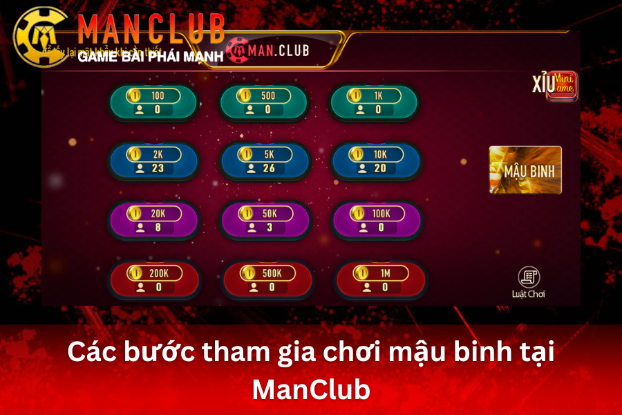 Luật chơi và Cách Chơi Mậu Binh Chuẩn Tại ManClub