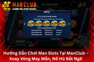 Bài viết hướng dẫn chơi Man Slots tại ManClub