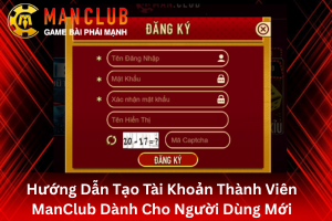 Bài viết hướng dẫn tạo tài khoản thành viên ManClub