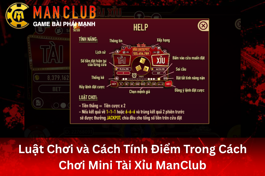 hướng dẫn chơi mini tài xỉu tại ManClub