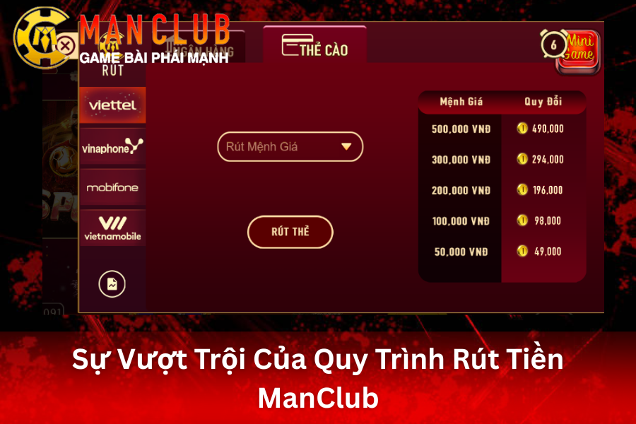 Giới thiệu Sự Vượt Trội Của Quy Trình Rút Tiền ManClub